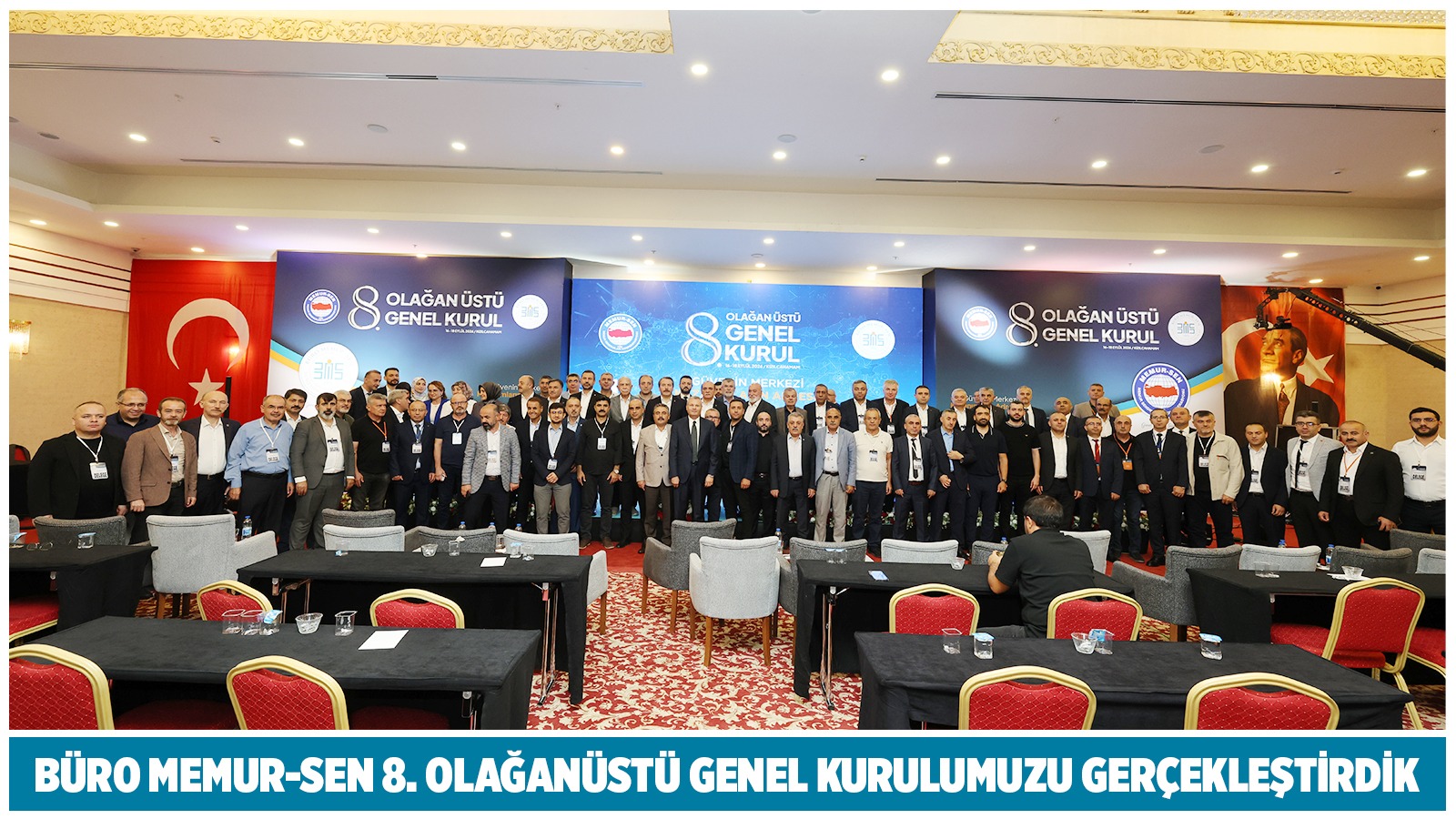 BÜRO MEMUR-SEN 8. OLAĞANÜSTÜ GENEL KURULUMUZU GERÇEKLEŞTİRDİK