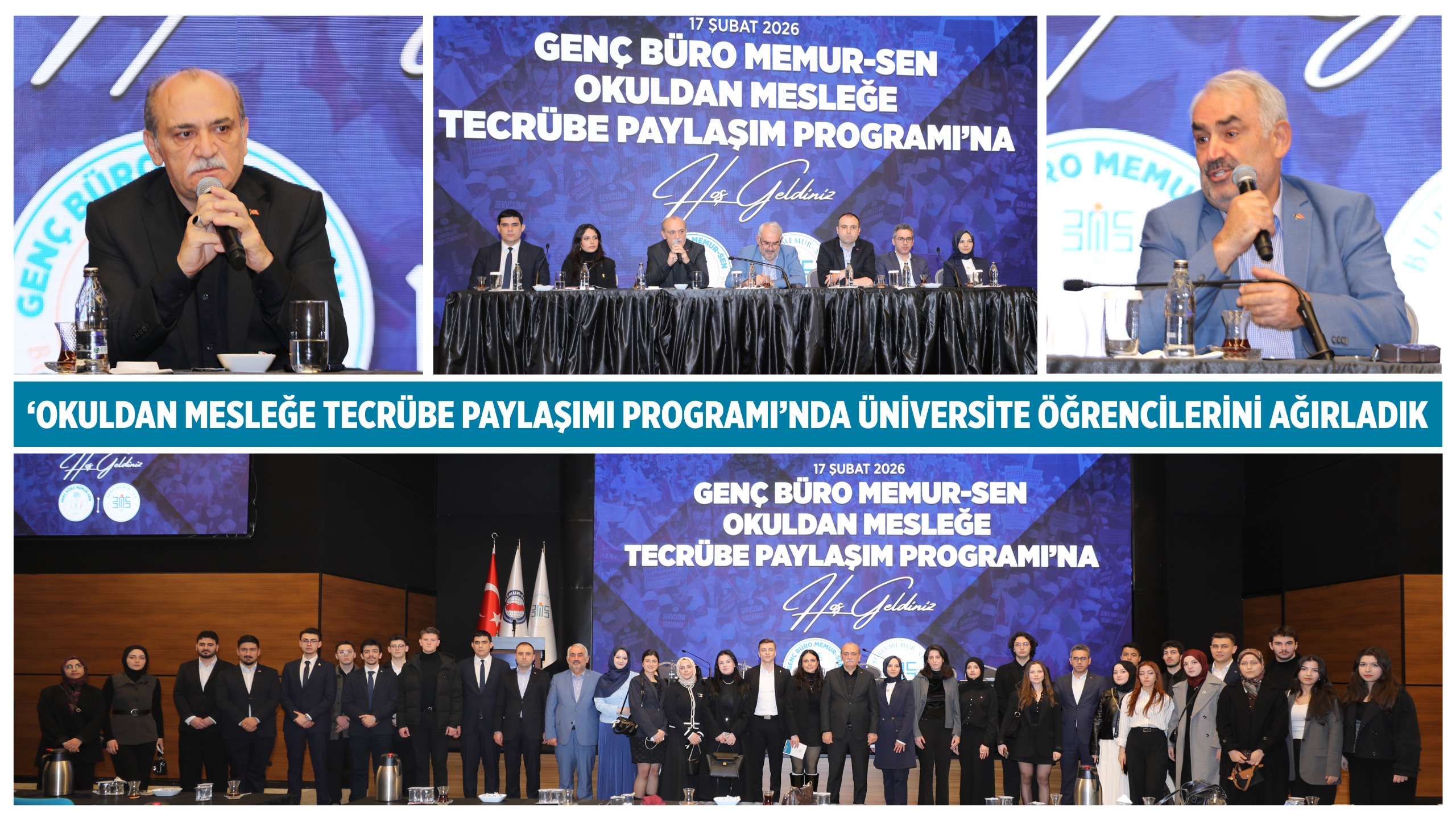 ‘OKULDAN MESLEĞE TECRÜBE PAYLAŞIMI PROGRAMI’NDA ÜNİVERSİTE ÖĞRENCİLERİNİ AĞIRLADIK